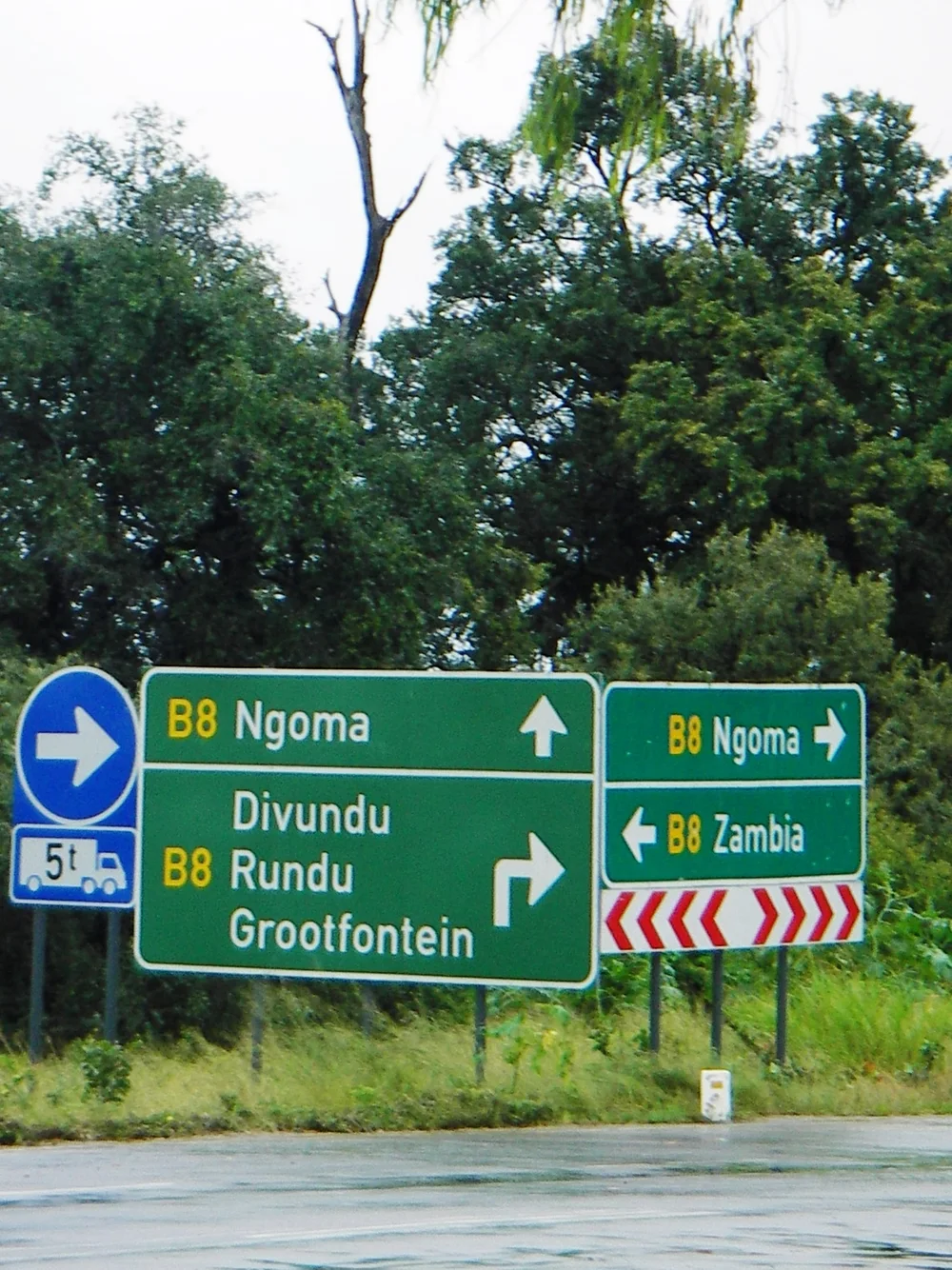 National Road B8 in Caprivi;