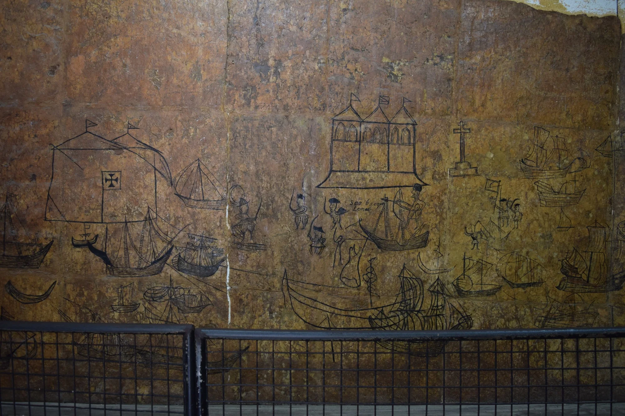 Portuguese Wall Paintings of Fort Jesus Mombasa Kenya