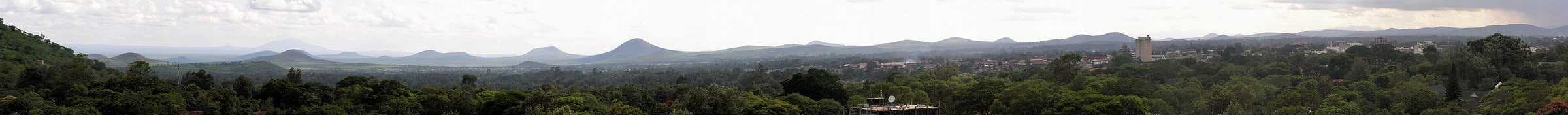 View from the hotel roof in Arusha