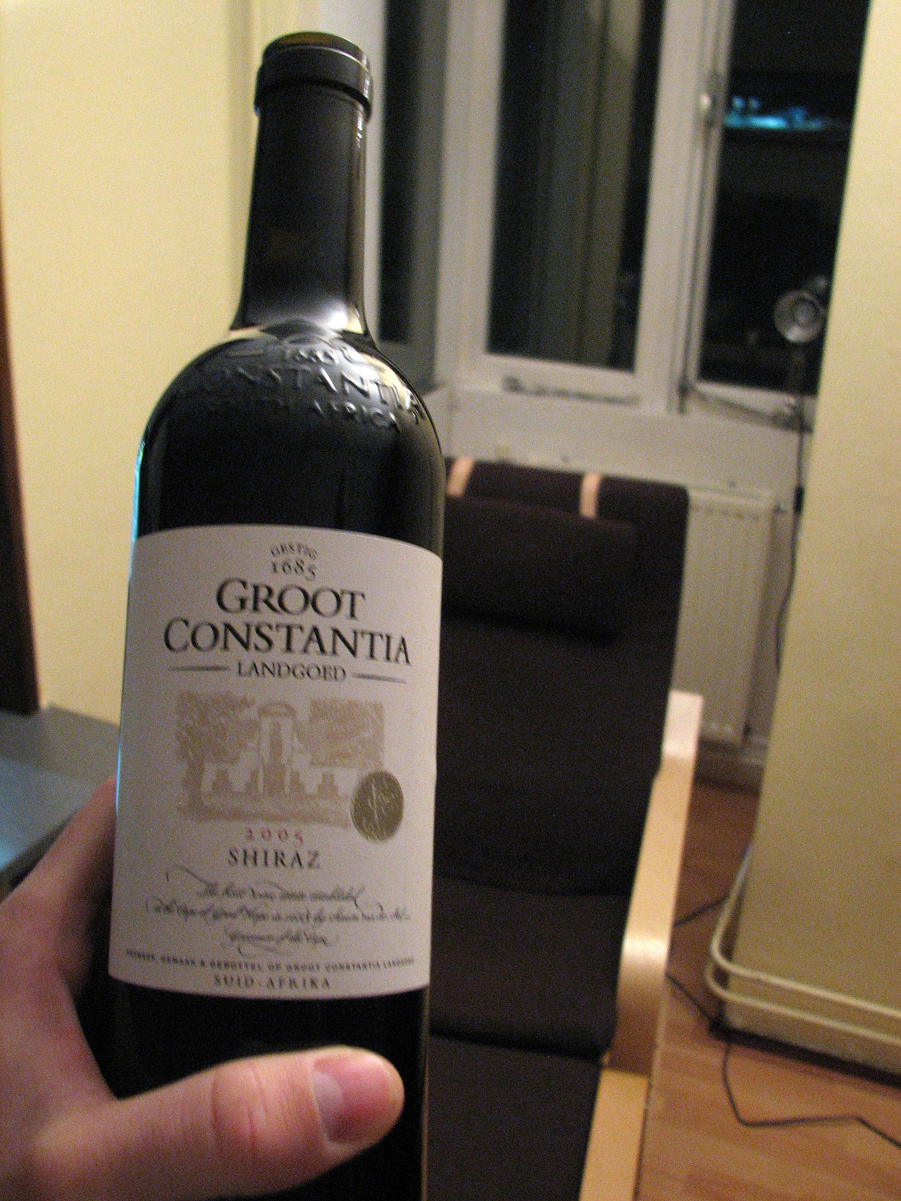 Bouteille de Groot Constantia millésime 2005
