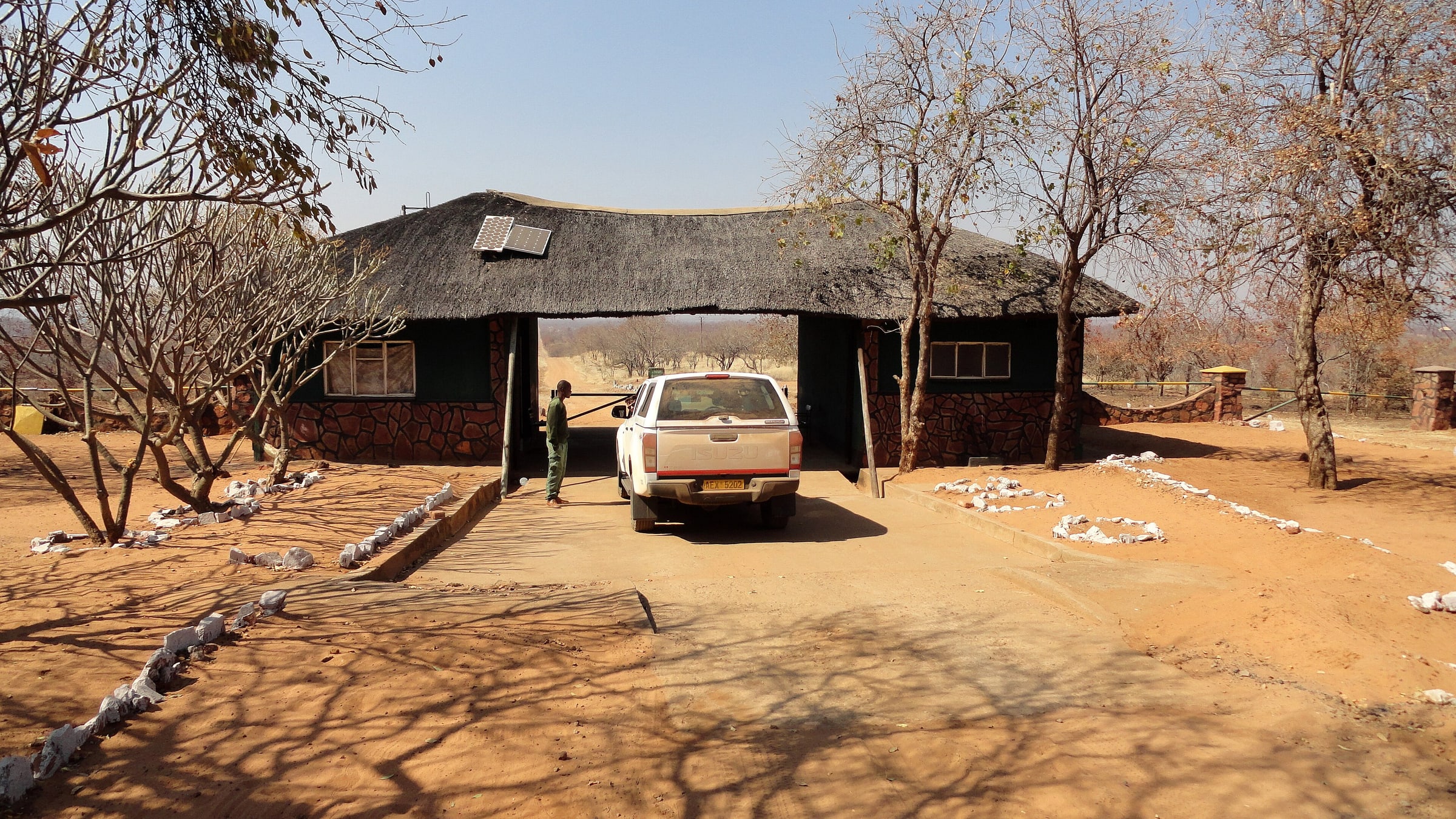 Road from Victoria Falls to the Robins Area in Hwange National Park, Zimbabwe