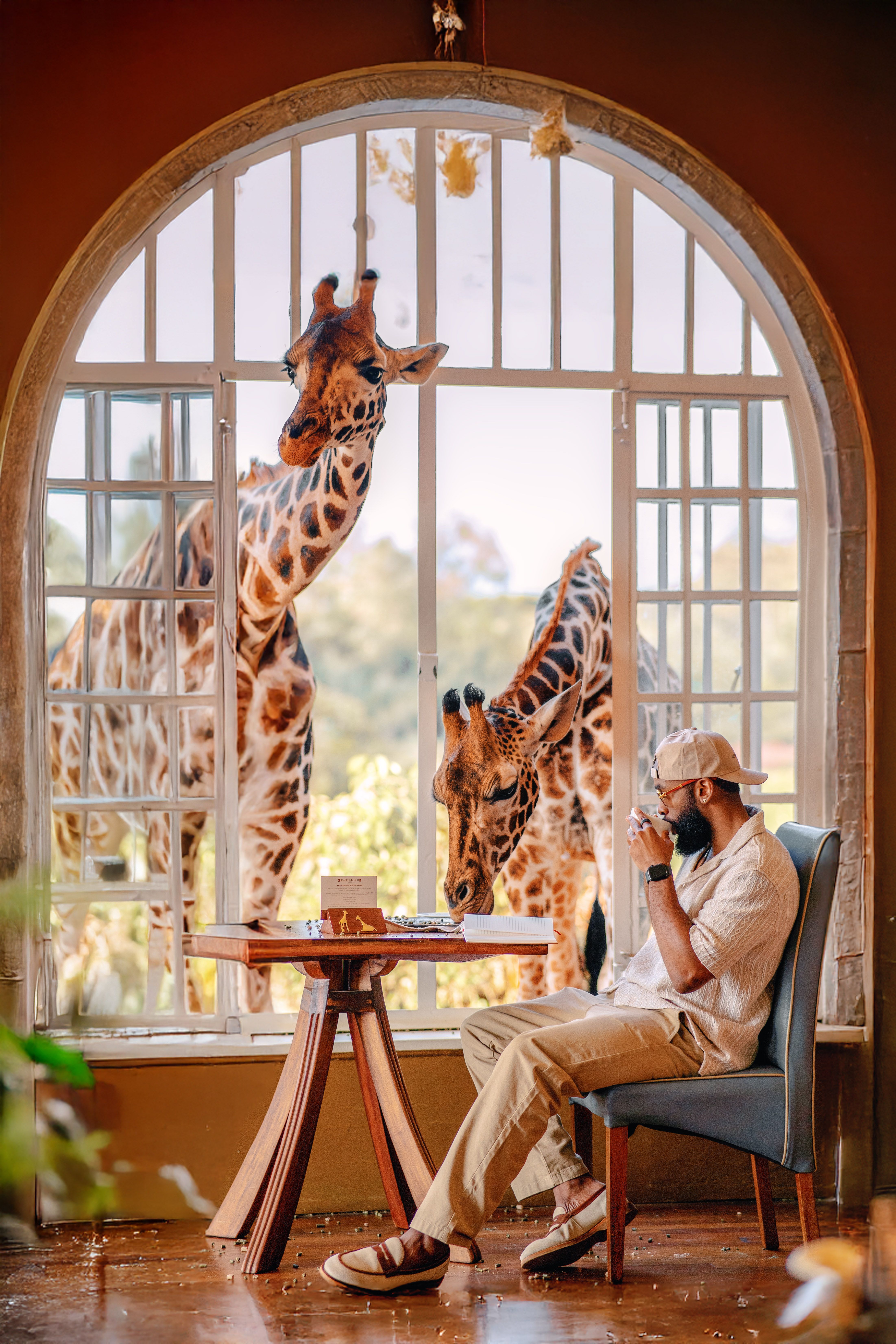 A Kenya safari scene