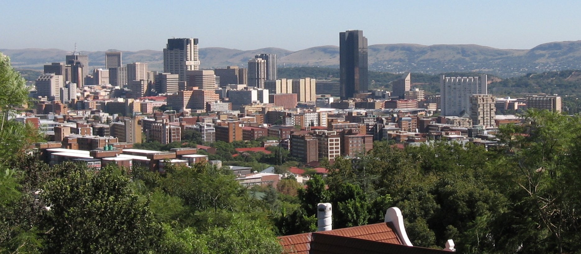 Pretoria CBD as seen from Muckleneuk Hill (Lukasrand) on 15 April 2006
