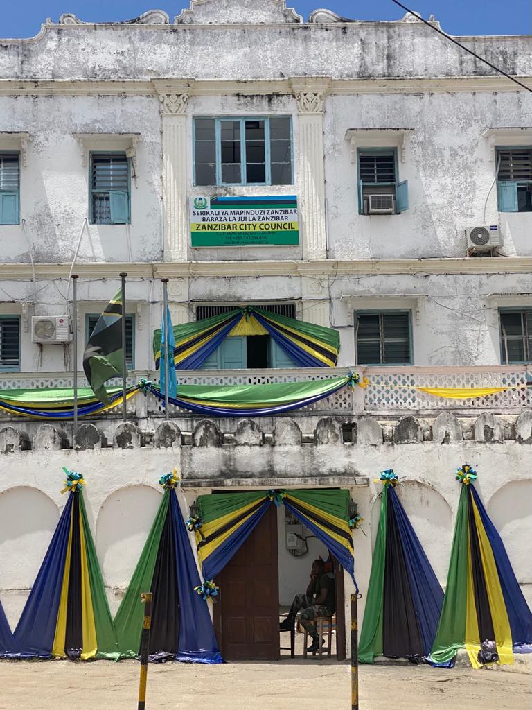 The Zanzibar City Council building in Stone Town