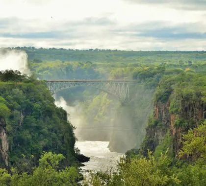 Victoria Falls from the rainforest walk