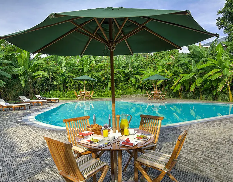 Bishops House 029 pool breakfast
