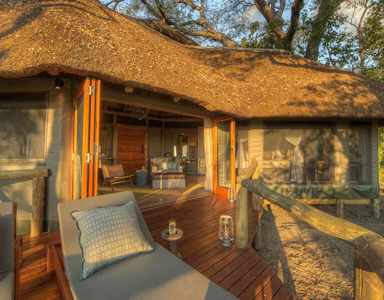 Camp Moremi guest Room Exterior