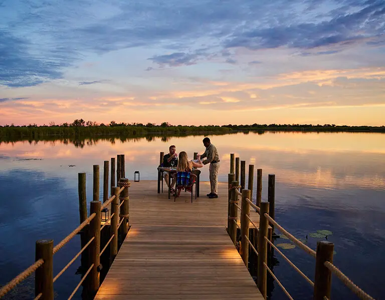 Xugana Island Lodge Desert Delta Safaris Botswana Okavango Delta Private Dining Experiences