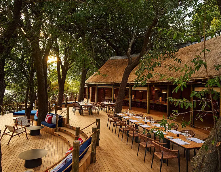 Xugana Island Lodge Desert Delta Safaris Botswana Okavango Delta Xugana Island Lodge Main Area