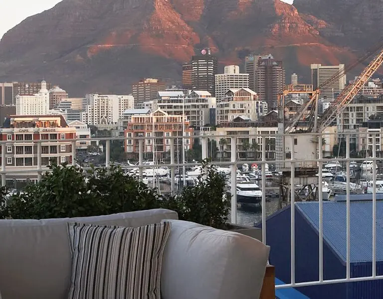 Queen Victoria Hotel presidential suite terrace view