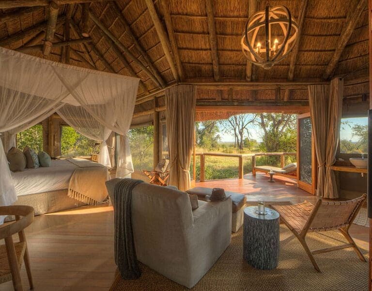 Camp Moremi Guest Tent Interior
