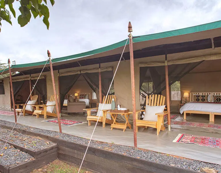 Asilia ol pejeta bush camp family tent exterior1