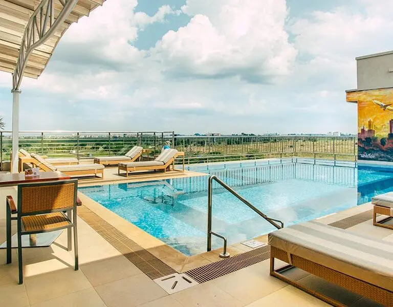 Rooftop pool