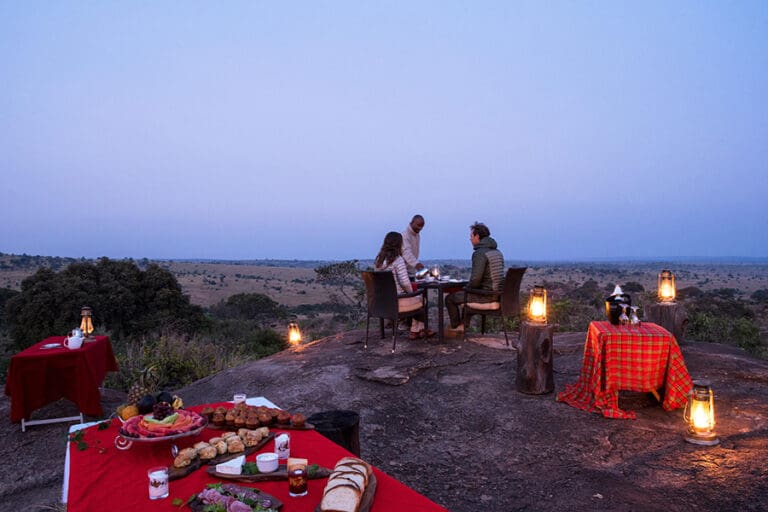 Lemala Kuria Hills Bush sunrise breakfast