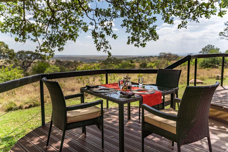 Lemala Kuria Hills Dining area view