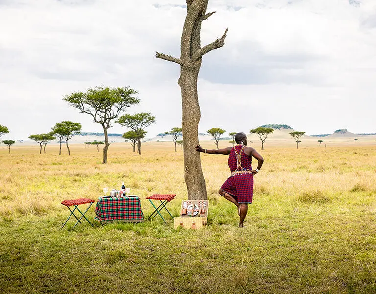 Olonana Lodge an AK Sanctuary Kenya Masai Mara Mara River picnic sundowners