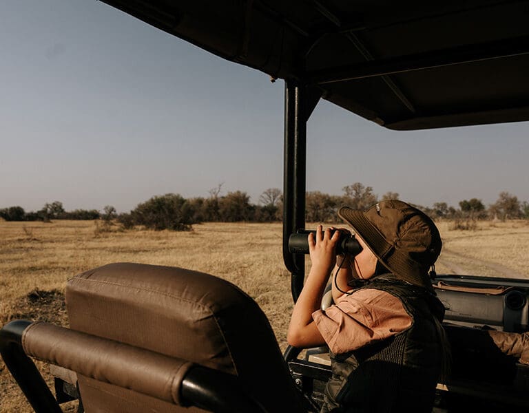 Sable Alley Natural Selection Botswana Khwai Private Reserve Okavango Delta Game Drive 8 Kids