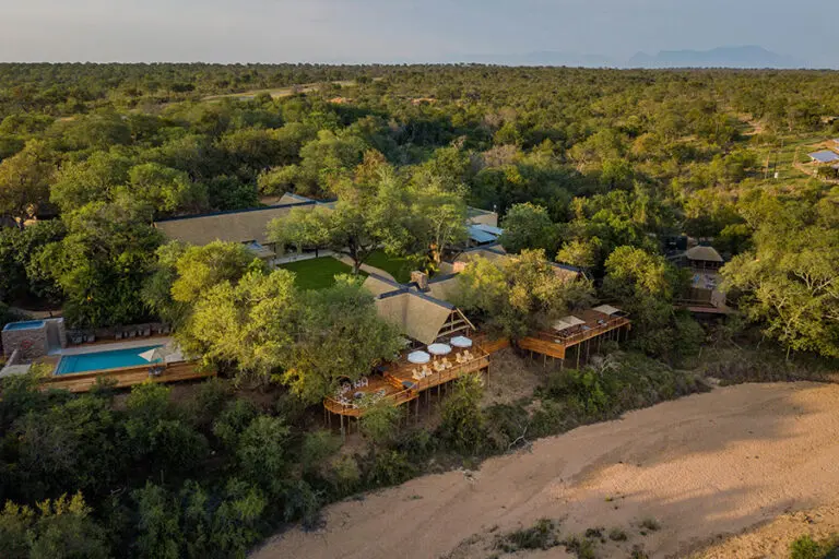 Thornybush Game Lodge Aerial Shot of The Main Lodge