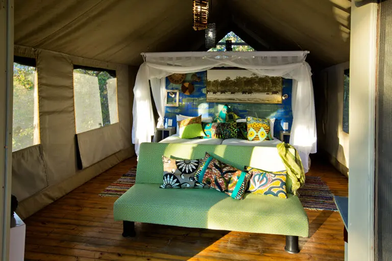 HyenaPanTentedCamp UpperLevelBedroom Afternoon