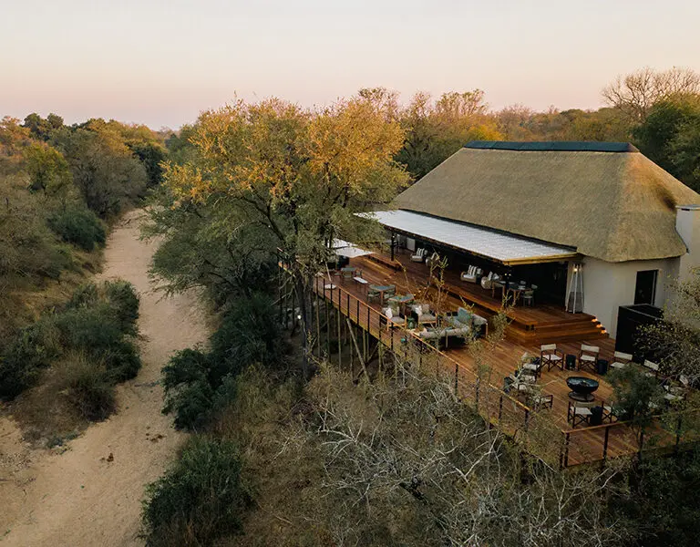 Simbambili View of main lodge