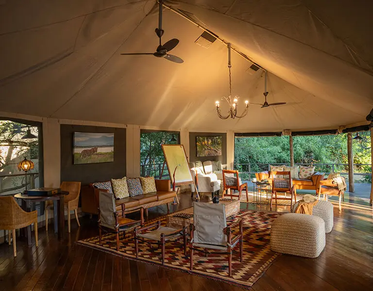 GORONGOSA SAFARIS Muzimu Lodge Main Area Interior 6
