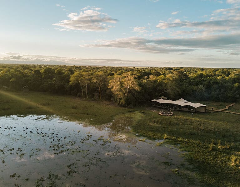 GORONGOSA SAFARIS Chicari Camp Aerial 1