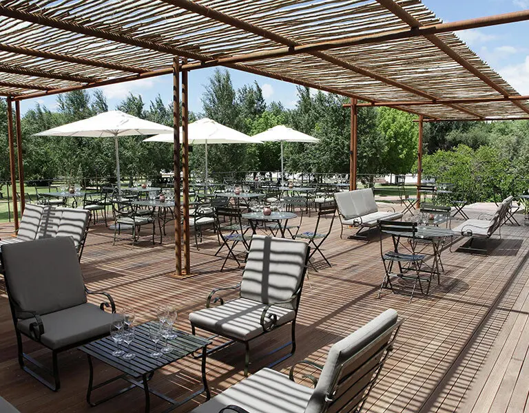 Spier Hotel wine tasting deck 2