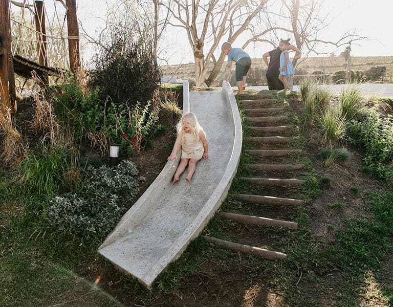 Spier Hotel spier elemental play garden slide