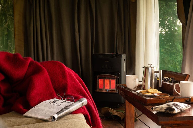Lemala Ngorongoro Heaters in the tents