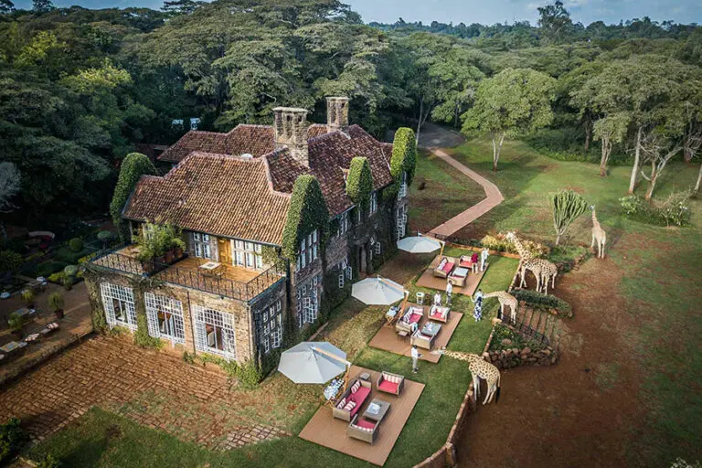 Giraffe Manor aerial view