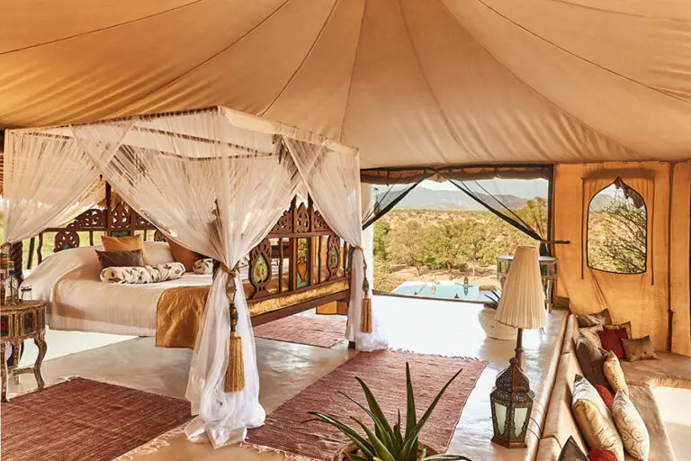 SaSaab Camp tent interior