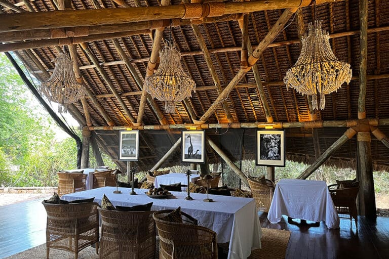 Jongomero dining area
