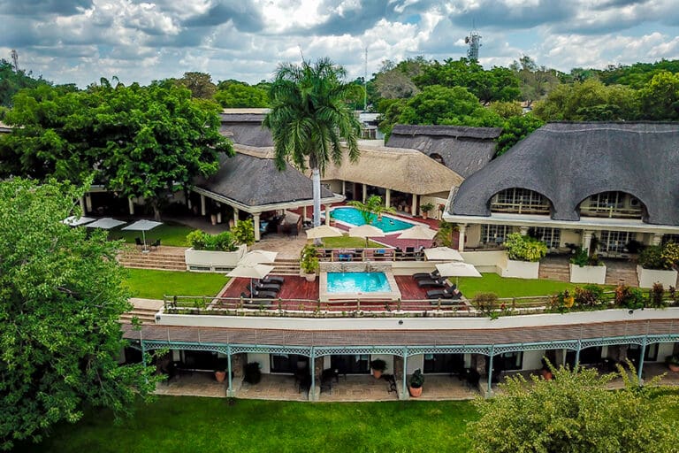 Aerial shot Ilala Lodge Hotel