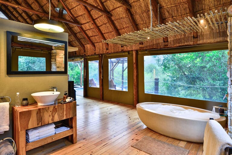 Bayethe at shamwari private game reserve bathroom