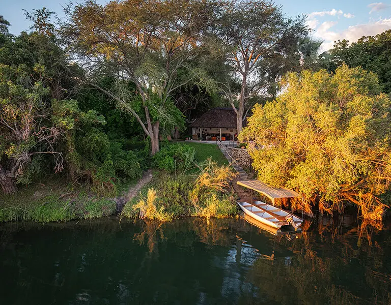 Chundukwa River Lodge from the river
