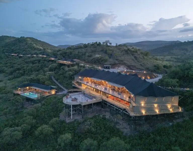 Neptune Serengeti Luxury Tented Camp Aerial