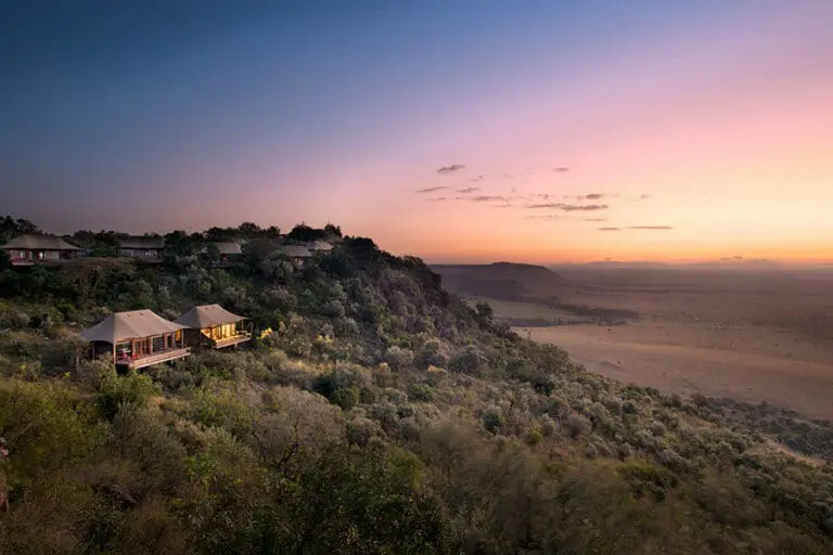 Angama Mara North Camp at sunset up6m7q