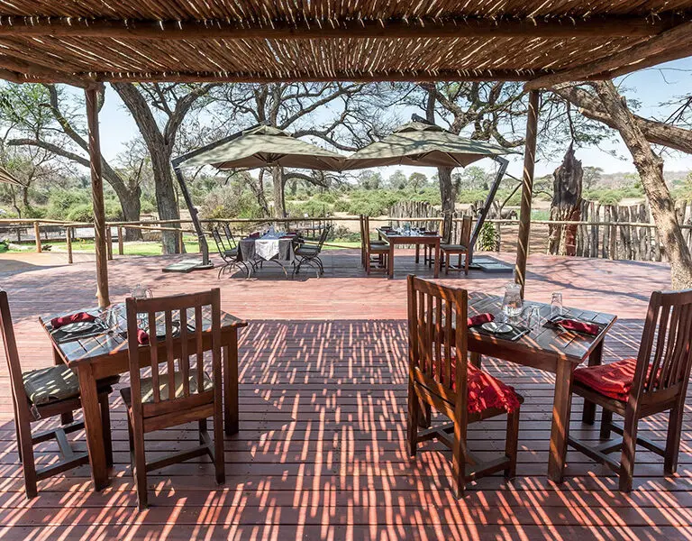 Elephant Valley Lodge dining deck