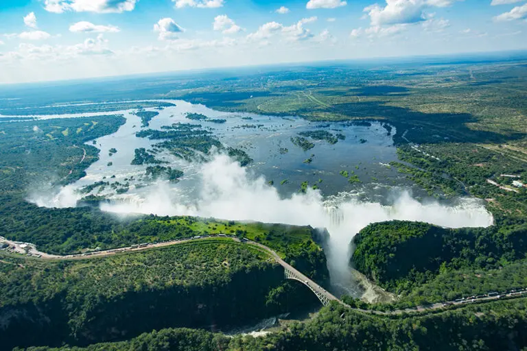 Aerial View Victoria Falls