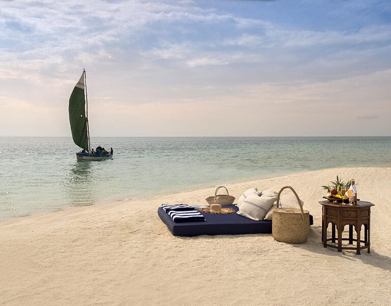 AndBeyond Benguerra Island Lodge cast away picnic 2