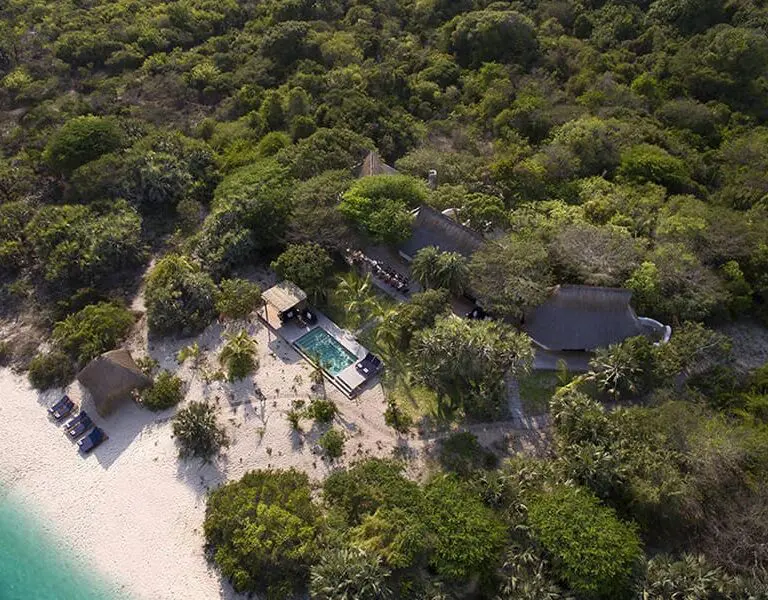 Benguerra Island Lodge andBeyond Mozambique birds eye