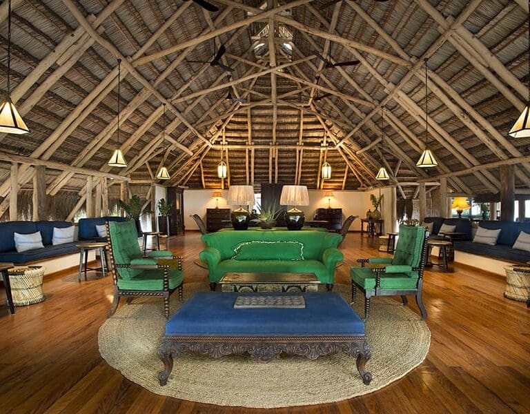 Benguerra Island Lodge andBeyond Mozambique lounge