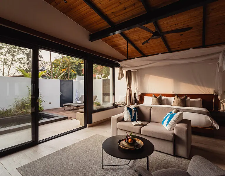 Hemingways Retreat Kigali luxury pool villa interior 7