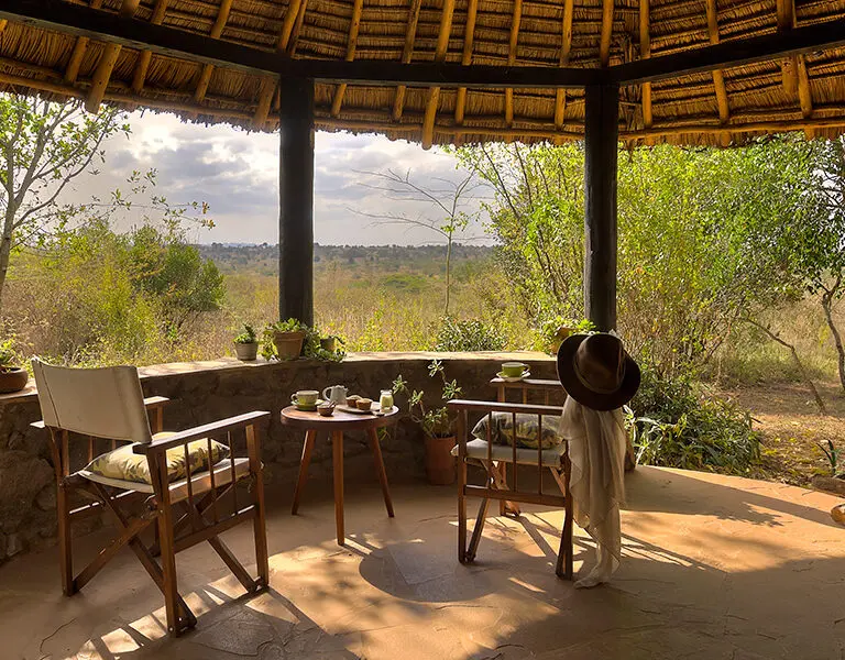 Ololo Safari Lodge Nairobi Tented Cottage veranda view