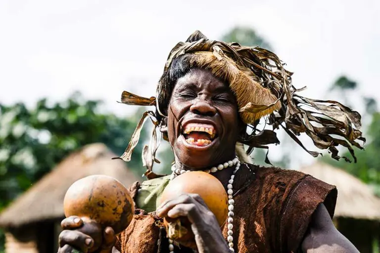 Cultural interaction with the Batwa tribe Sanctuary Gorilla Forest Camp