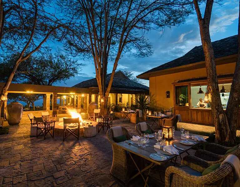 Singita Sasakwa Lodge Outdoor Dining