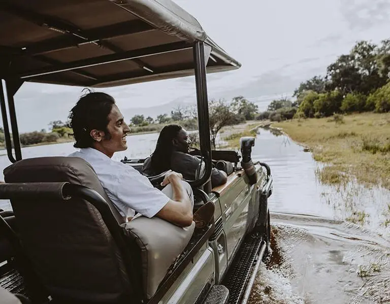 Vumbura Plains Botswana Wilderness Safaris game drive