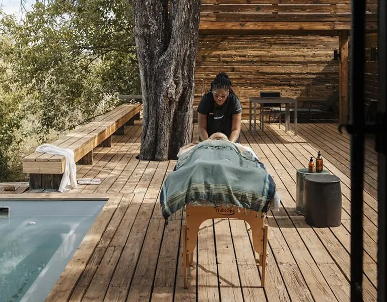Vumbura Plains Botswana Wilderness Safaris in room massages