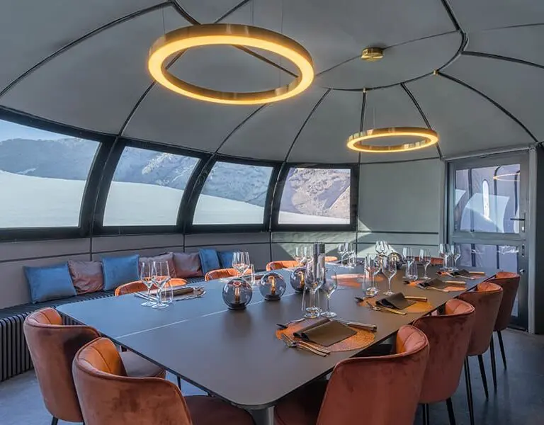 Echo base Antarctica White Desert dining pod