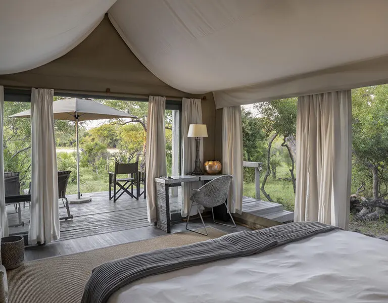 Simbavati River Lodge tent interior